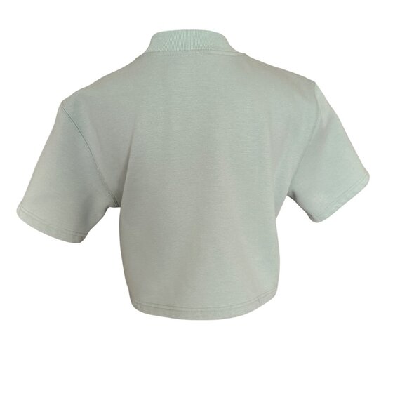 Hervé By Herve Leger Womens Mint Green Cropped Turtleneck Sweater S - Picture 4 of 6